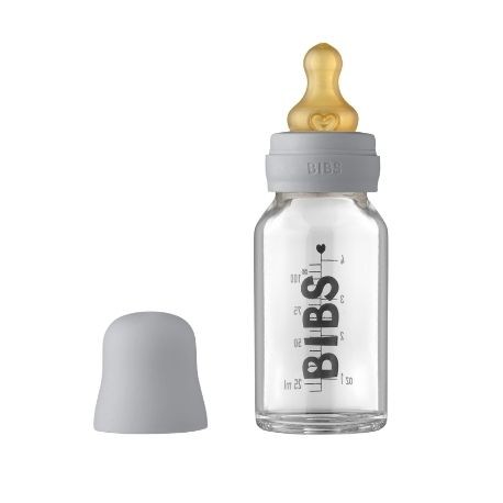 Bibs Baby Glass Bottle Sutteflaske Komplet Sæt 110 - Bibs Baby  - 5713795244171