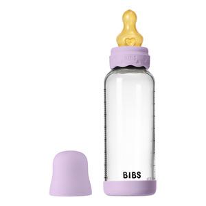 Bibs Glass Boheme Baby Bottle Round Latex 240 Medium Flow Violet Sky Stk - Bibs Baby  - 5713795265787