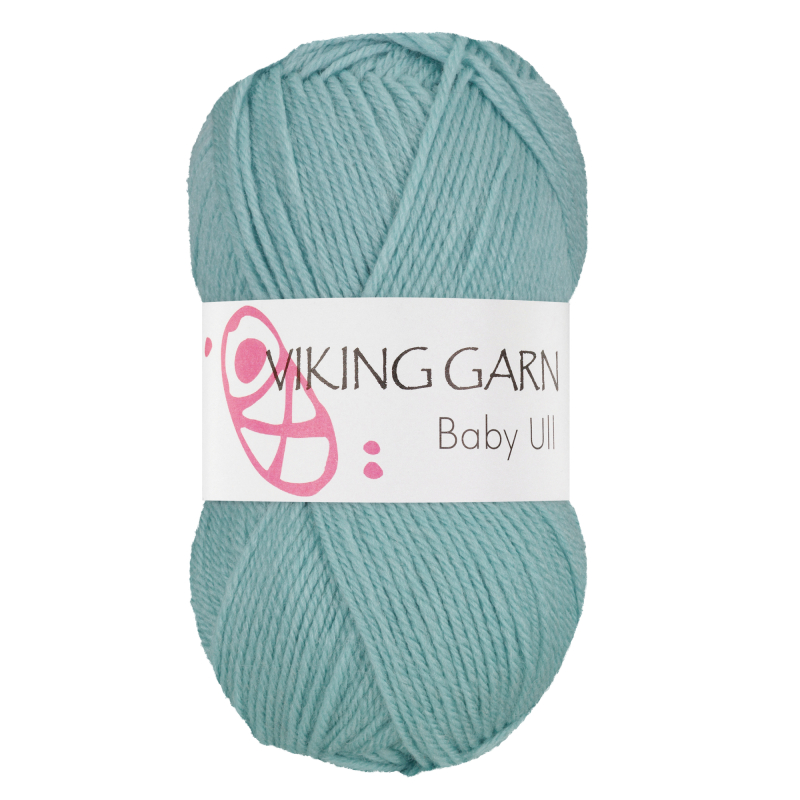 Viking Baby Ull 373 Lys Petrol Merinould Fra Viking - Viking Baby  - 7071281033738