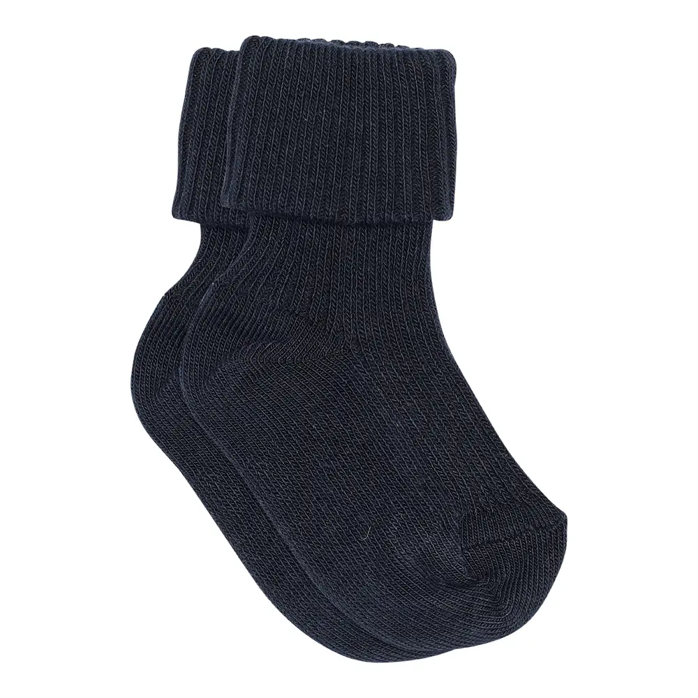 Blå Baby Rib Ankelstrømpe 807 - Mp Denmark Baby  - 5712644877980