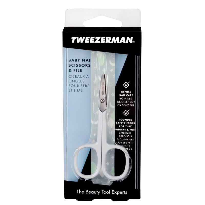 Tweezerman Baby Nail Scissors With File - Tweezerman Baby  - 38097306217