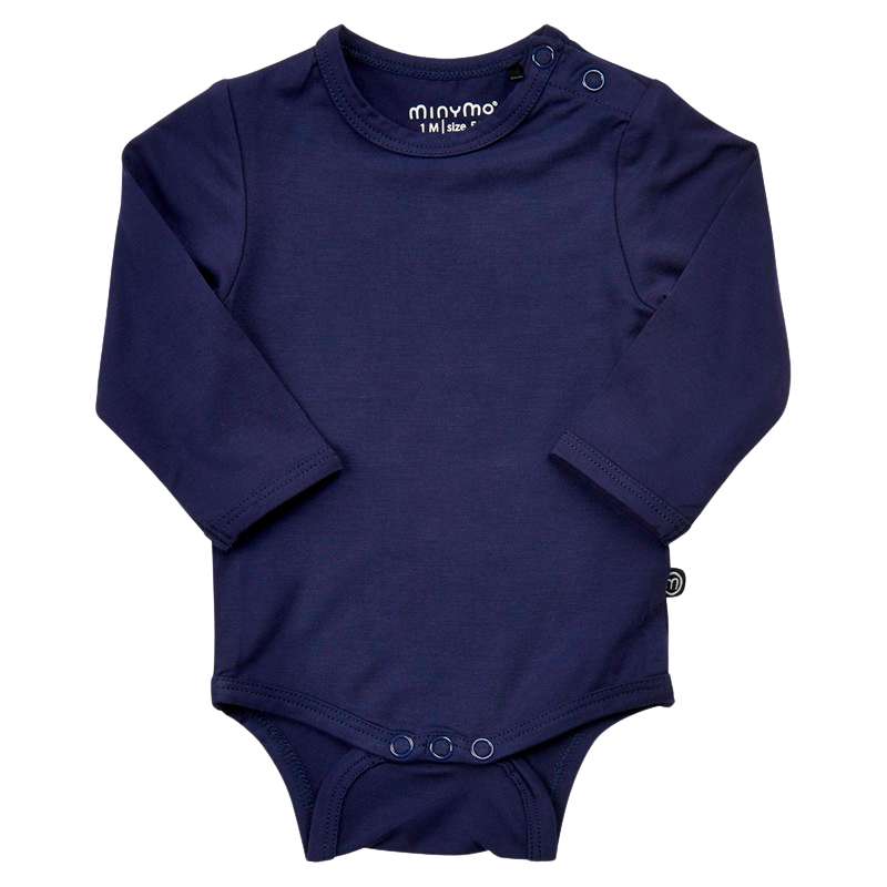 Dark Navy Minymo Baby Bodystocking - Minymo Baby  - 5714999208679