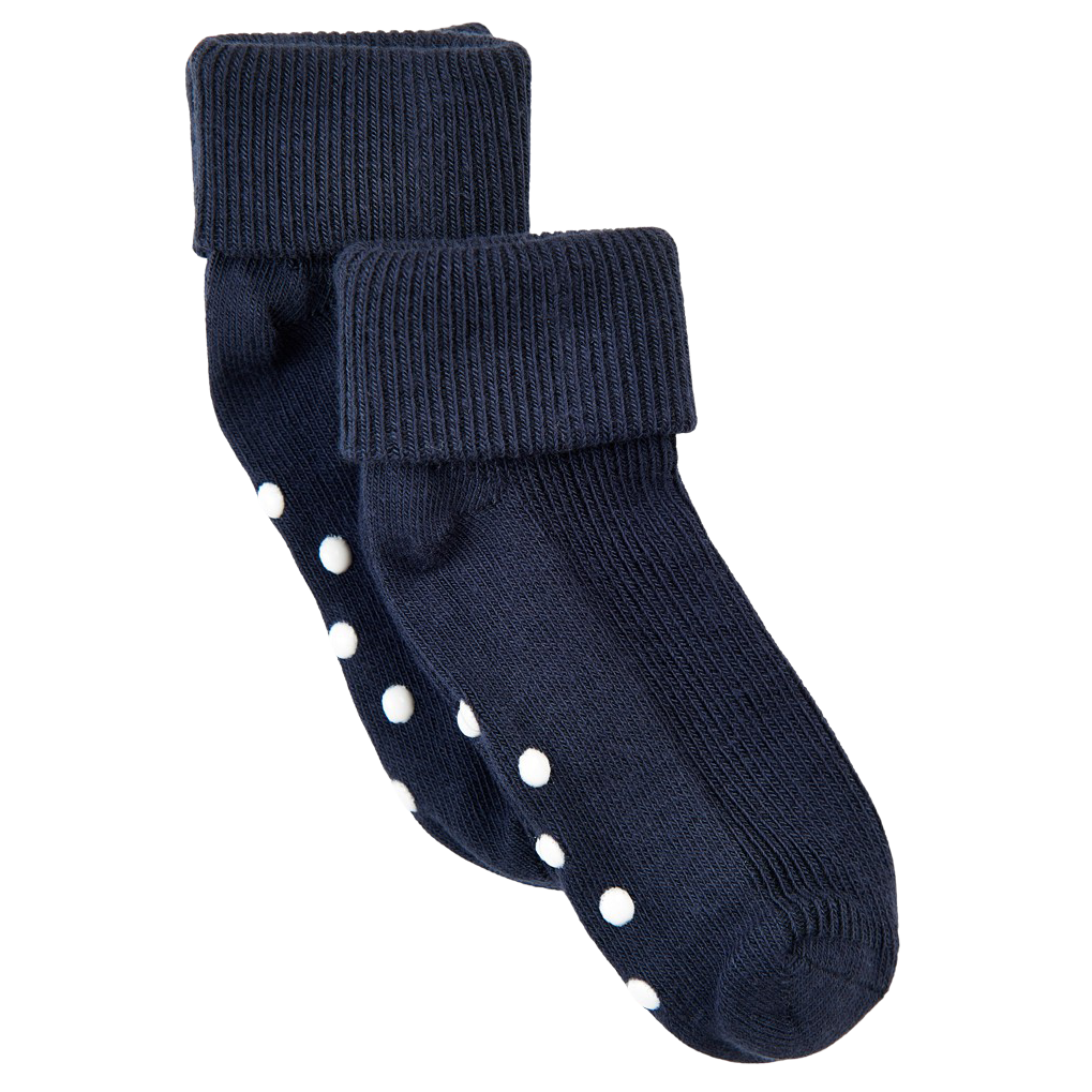 Dark Navy Minymo Børne Strømper Non Slip - Minymo Baby  - 5712672798530