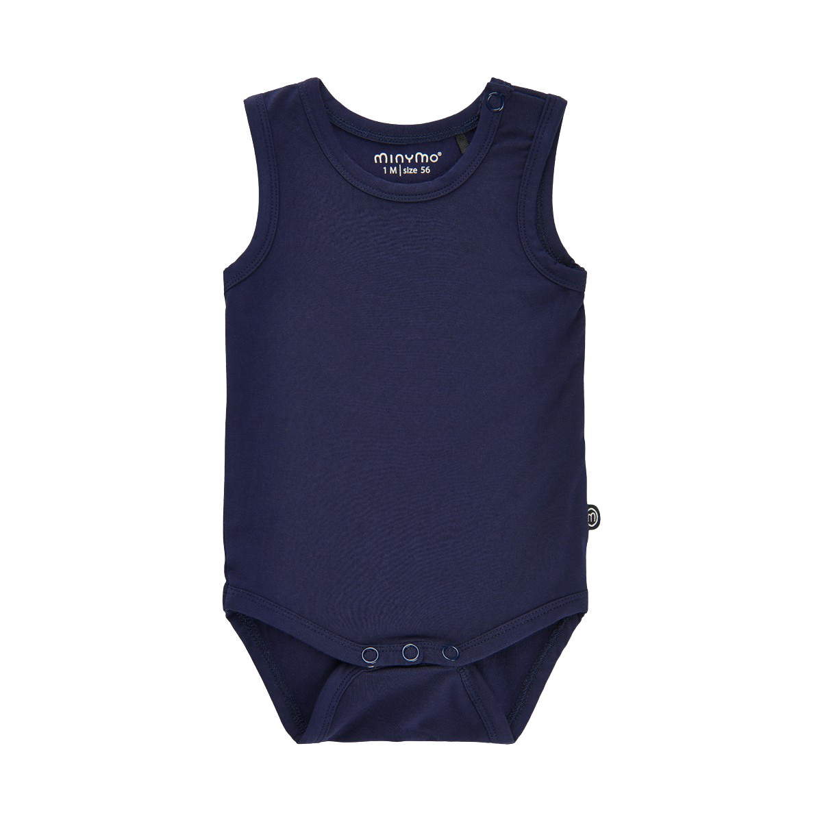 Dark Navy Minymo Baby Bodystocking Bambus - Minymo Baby  - 5714999227731