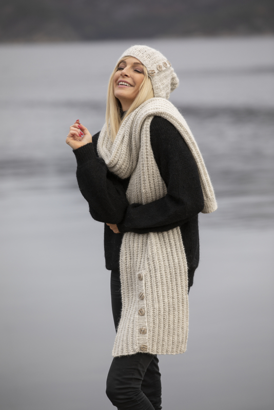 Ampquotsørlandampquot Halstørklæde Viking Design 2034 Kit Barn Dame Viking Alpaca Bris Fra Viking - Viking Baby