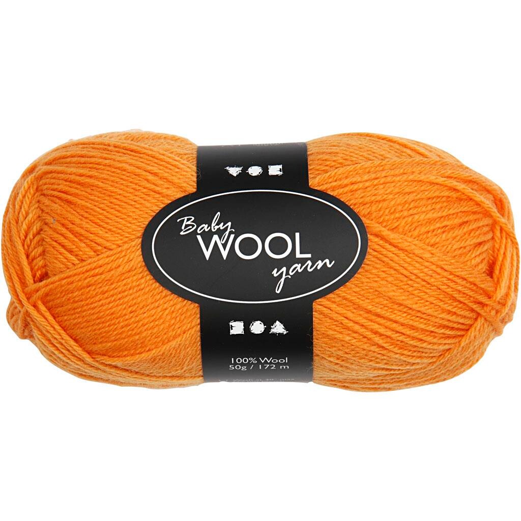 Babygarn : 172 Orange 50g - Baby  - 5712854116510