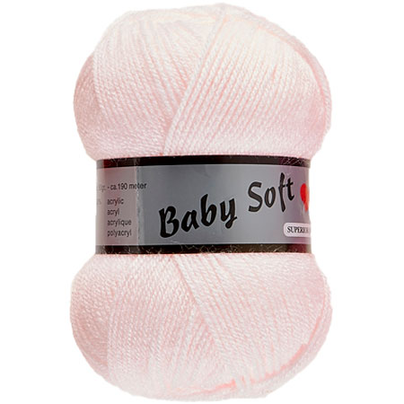 Baby Soft Yarn Lammy Blødt Baby Garn 710 Baby Lyserød - Baby  - 8713795008008