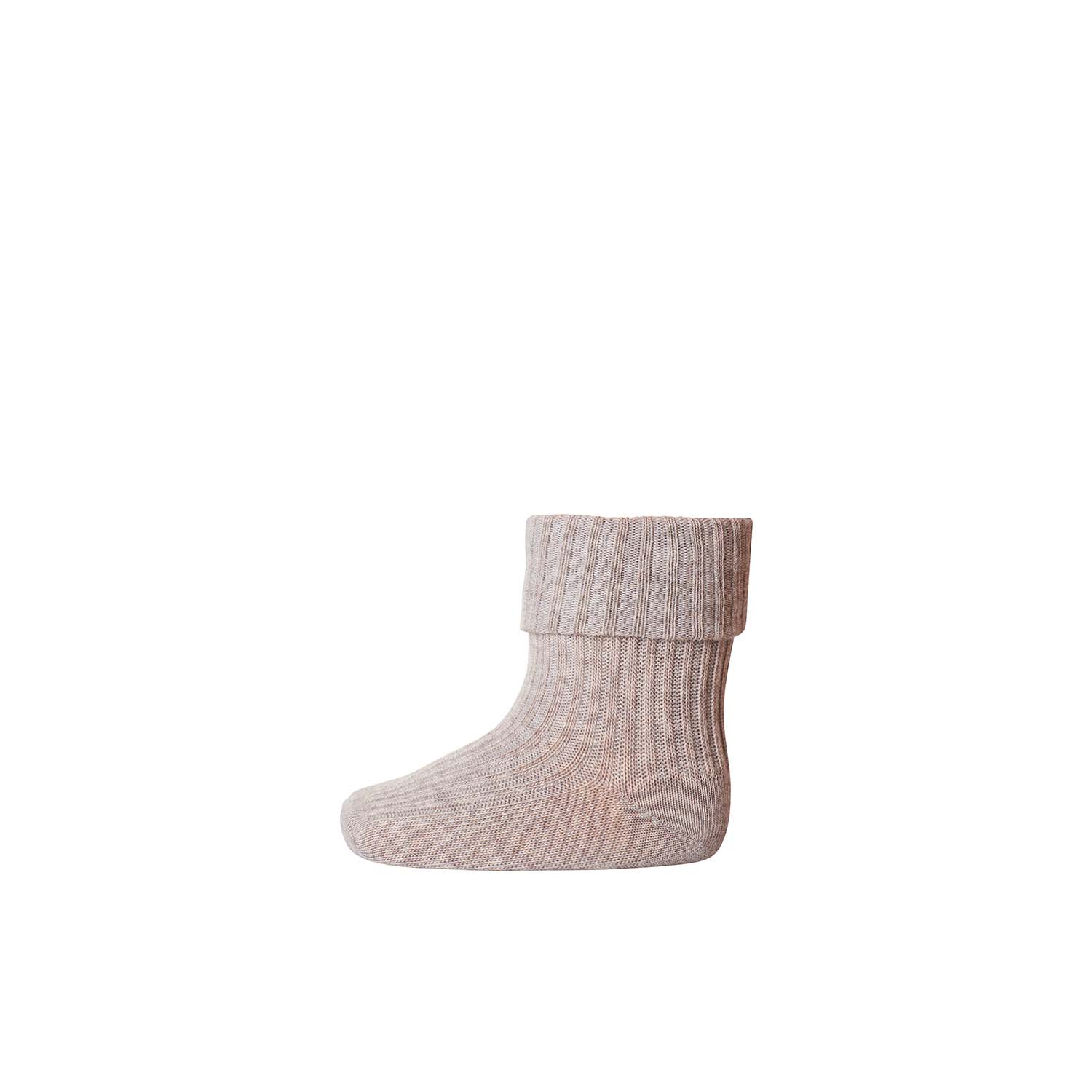 Beige Melange Denmark Bomuldsstrømper Beige - Mp Denmark Baby