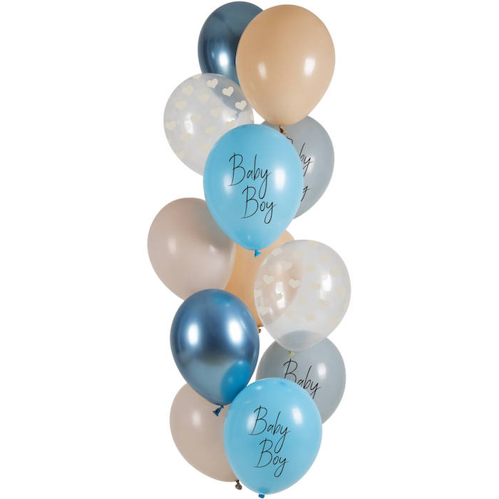 Ampquotbaby Boyampquot Balloner Blå 12x - Baby