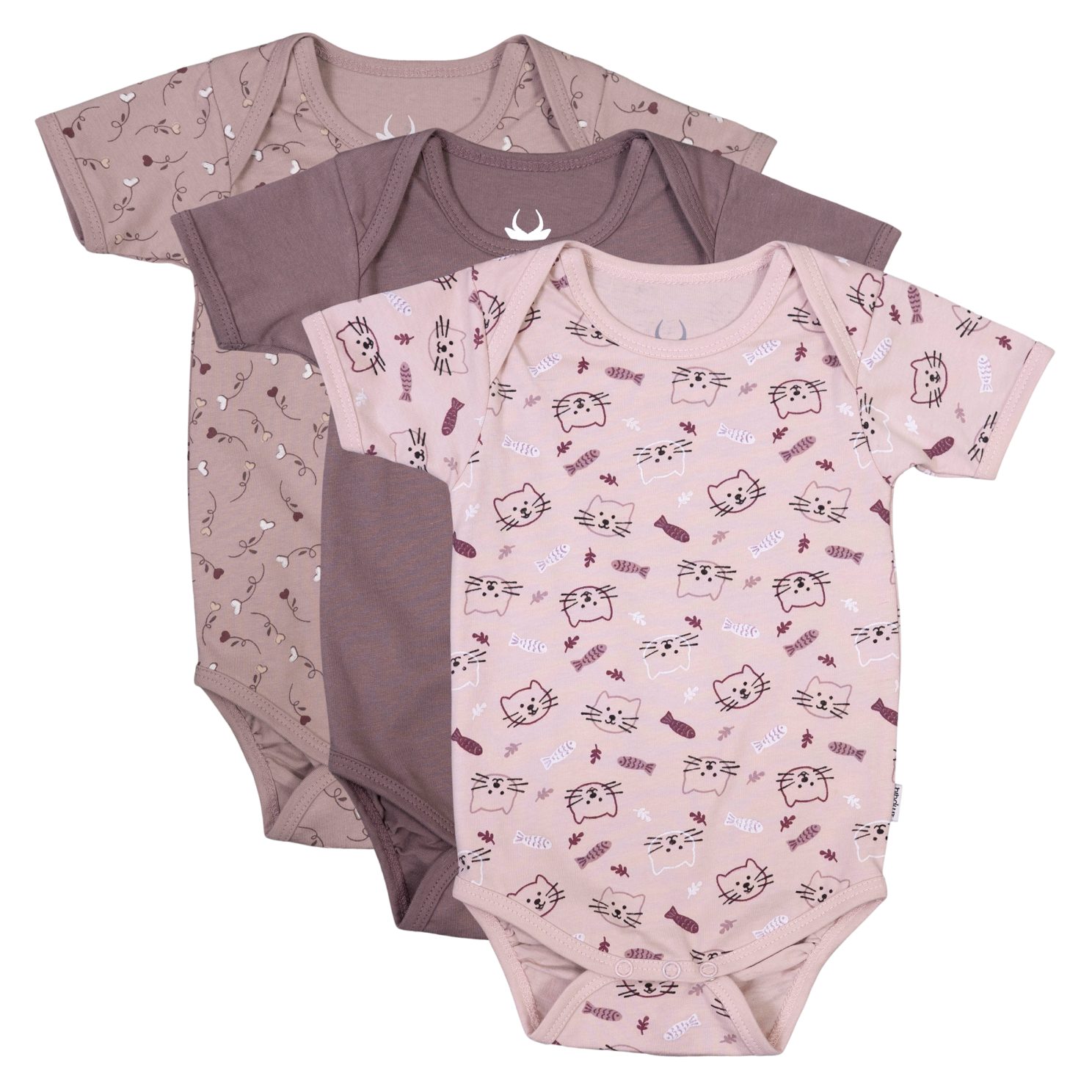 3-pak Impala Juno Baby Bodies til piger - Blød bomuldsjersey