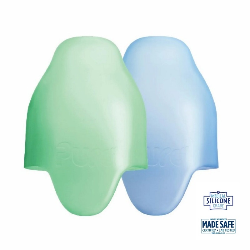 Grøn Pura Kiki Baby Sutteflaske Silikone Cover Baby Blue & Green - Pura® Baby  - 850038571719