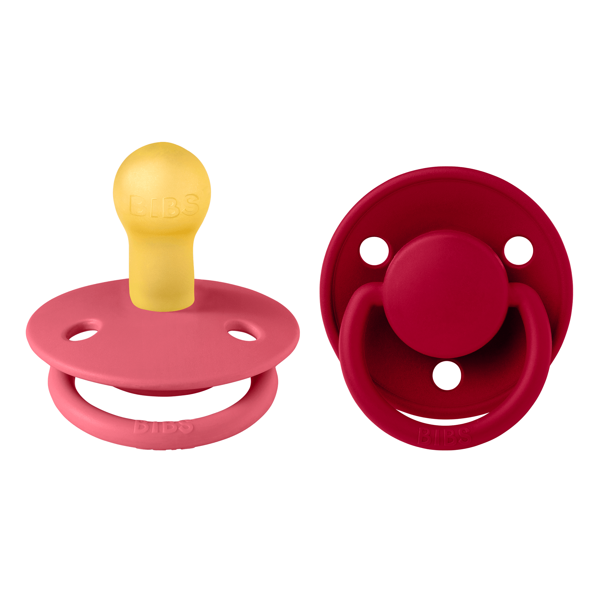 Bibs Lux Pack Latex Size Coral Ruby Stk - Bibs Baby - 5713795200948