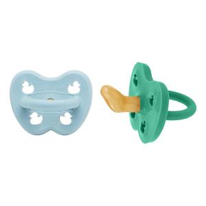 Grøn Hevea Sut Mdr Ortodontisk Maya Blue & Pop Green Stk - Hevea Baby  - 5710087449115