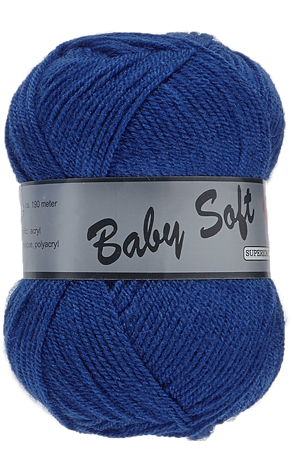 Baby Soft Yarn Lammy Blødt Baby Garn 039 Koboltblå - Baby  - 8713795008114