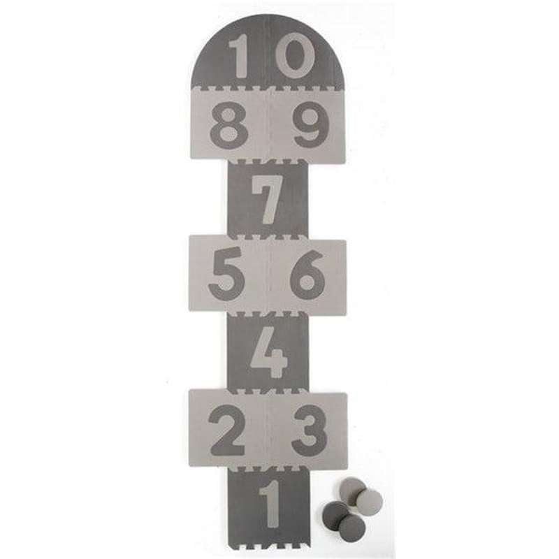 Babydan Legegulv Tykt Skum Hinkerude Grå - Baby Dan Baby  - 5705548046613