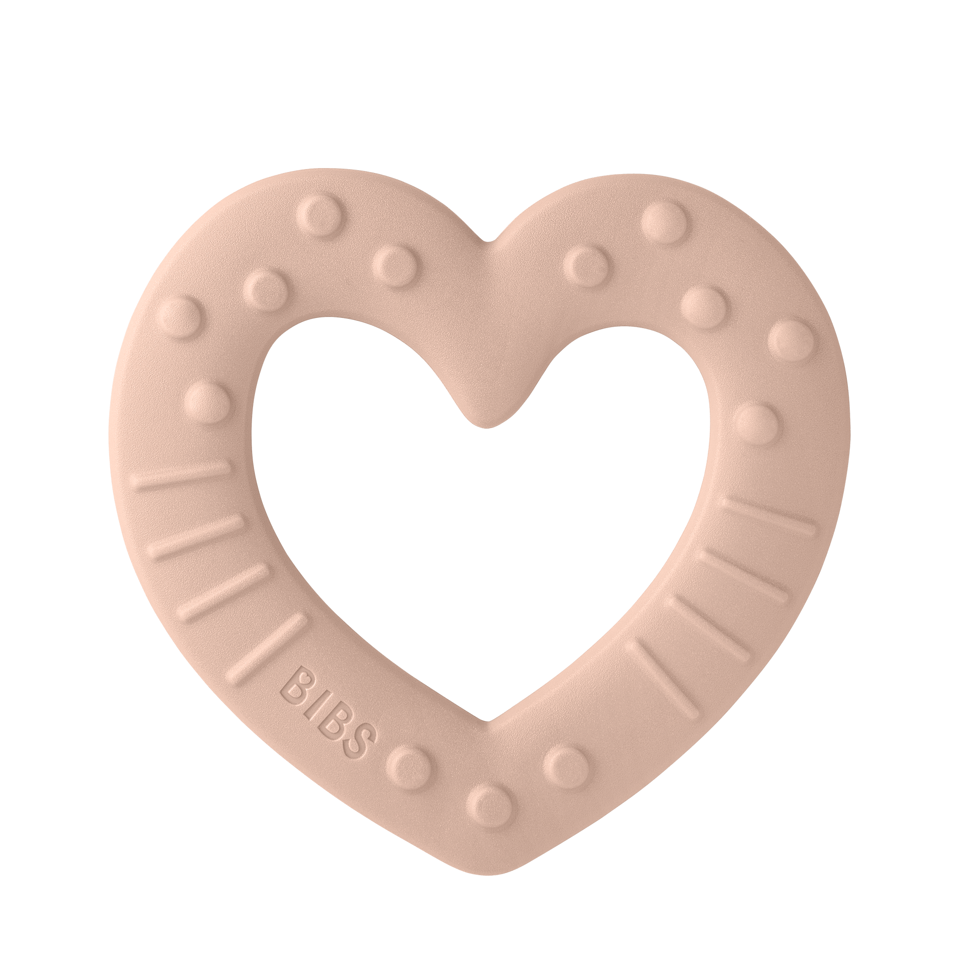 Bibs Baby Bitie Heart Blush Stk - Bibs Baby  - 5713795220038