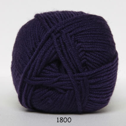 Hjertegarn Extrafine Merino Garn 1800 Mørklilla - Baby  - 5706382015919
