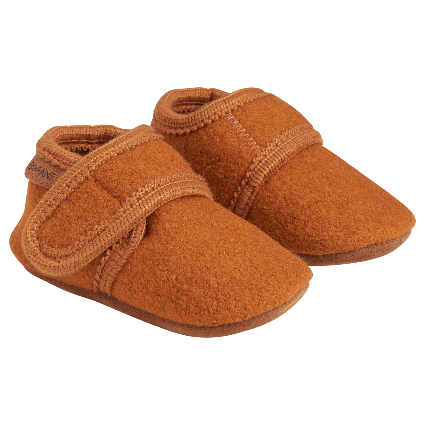 Leather Brown Fant Børne Futter Uld - En Fant Baby  - 5714625983802