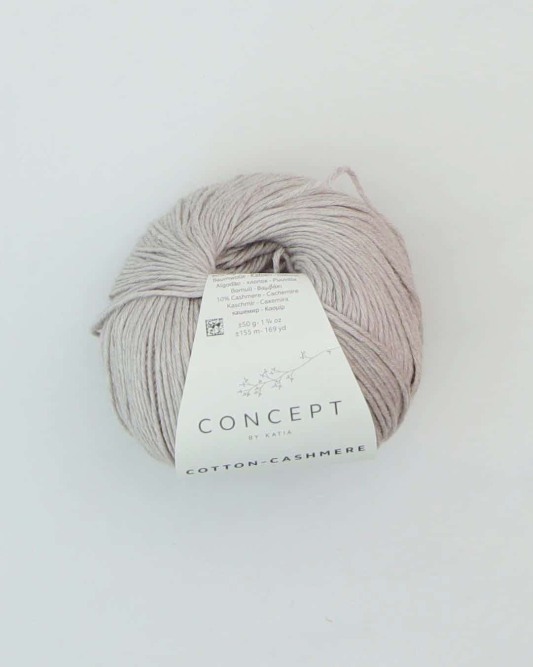 Cotton Cashmere Fra Katia Stengrå Bomuld Kashmir - Katia Baby