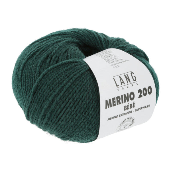 Fir - 318 Lang Yarns Merino 200 Bebe Fir 318 - Lang Yarns Baby  - 71.0318