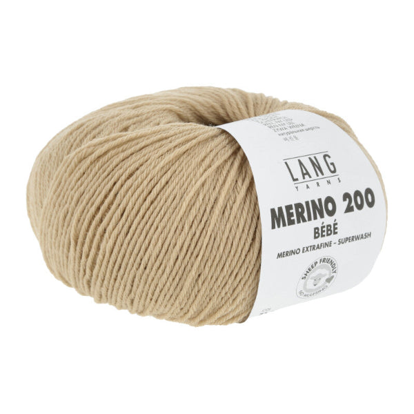 Camel - 339 Lang Yarns Merino 200 Bebe Camel 339 - Lang Yarns Baby  - 71.0339