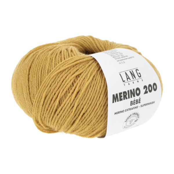 Gold - 350 Lang Yarns Merino 200 Bebe Gold 350 - Lang Yarns Baby  - 71.0350