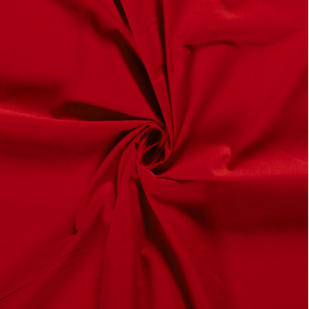 Babyfløjl Stof 145cm 015 Rød 50cm - Balsløw Baby  - 5713410026564