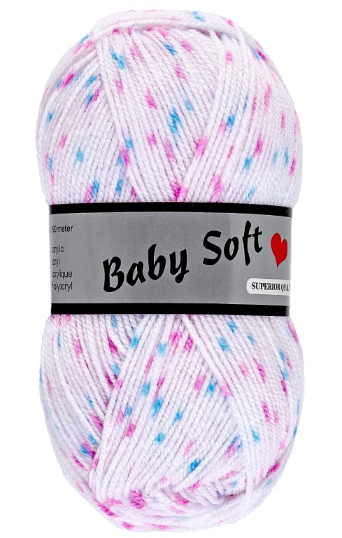 Baby Soft Multi Lyserød Blå 602 - Niah Design Baby