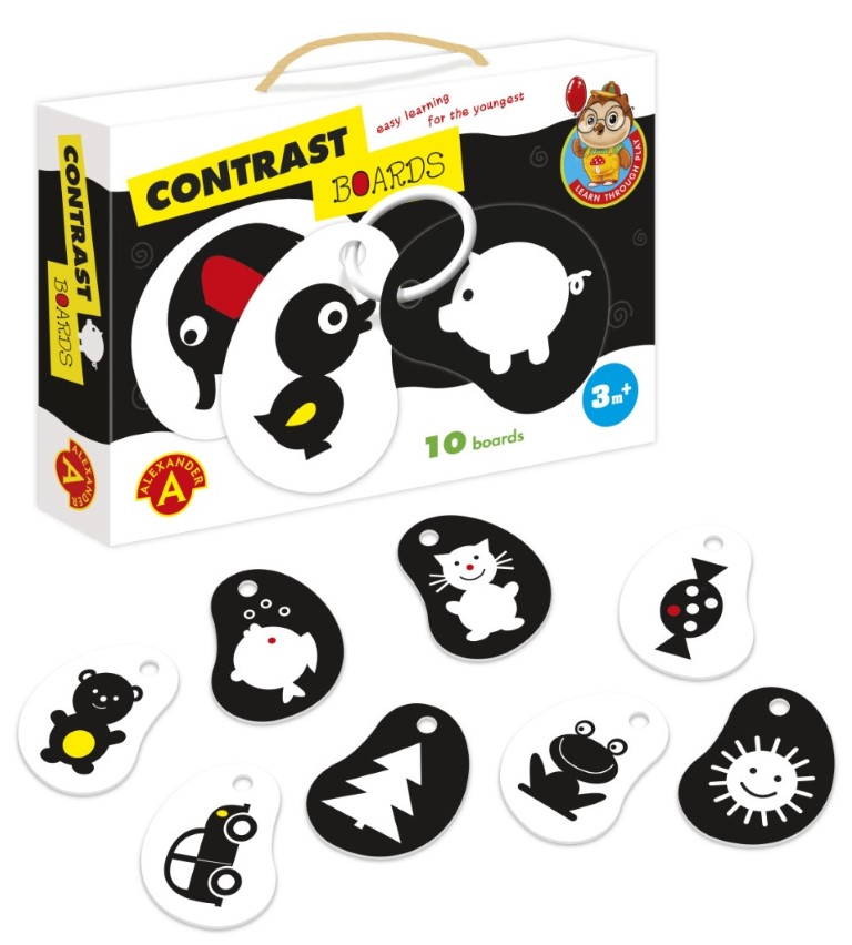 Alexander Contrast Boards Babylegetøj Fra Mdr - Alexander Baby  - 5906018018578