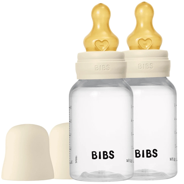 Bibs Sutteflaske Pak 150 Naturgummi Ivory - Bibs Baby  - 5713795265404