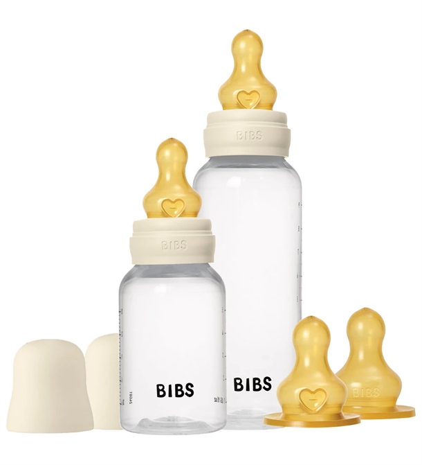 Bibs Sutteflaske Grow And Flow Sæt Naturgummi 150 270 - Bibs Baby  - 5713795265138