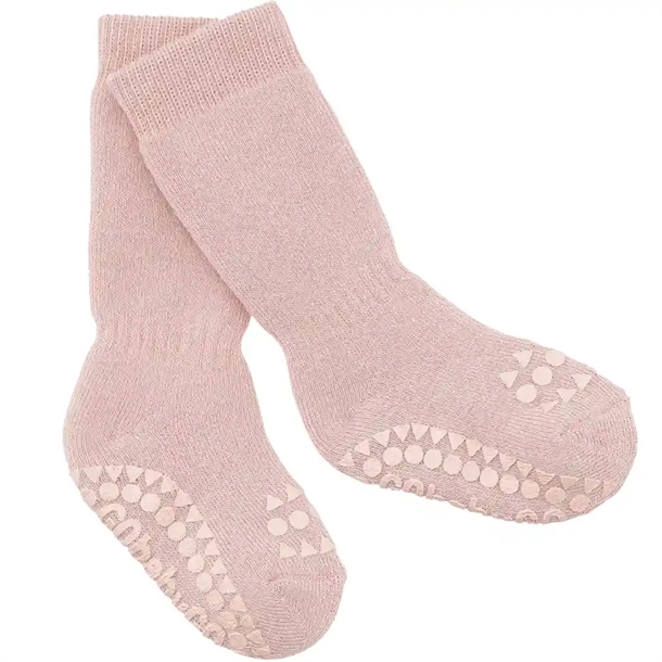 Gobabygo Strømper Tyk Bomuld Dusty Rose - Gobabygo Baby - 5712736000296