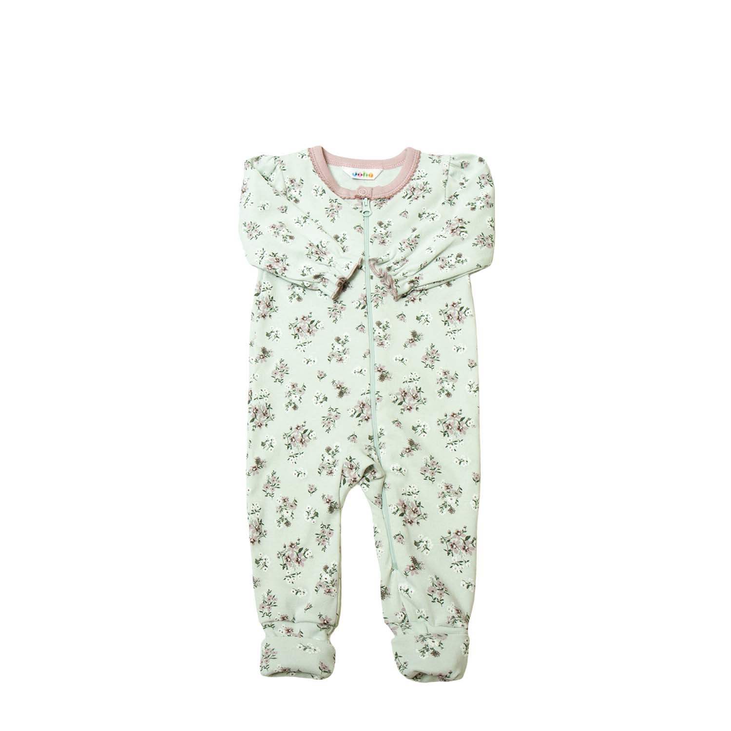 Blomsterprint Joha Natdragt Med Lynlås Blomstermønster - Joha Baby
