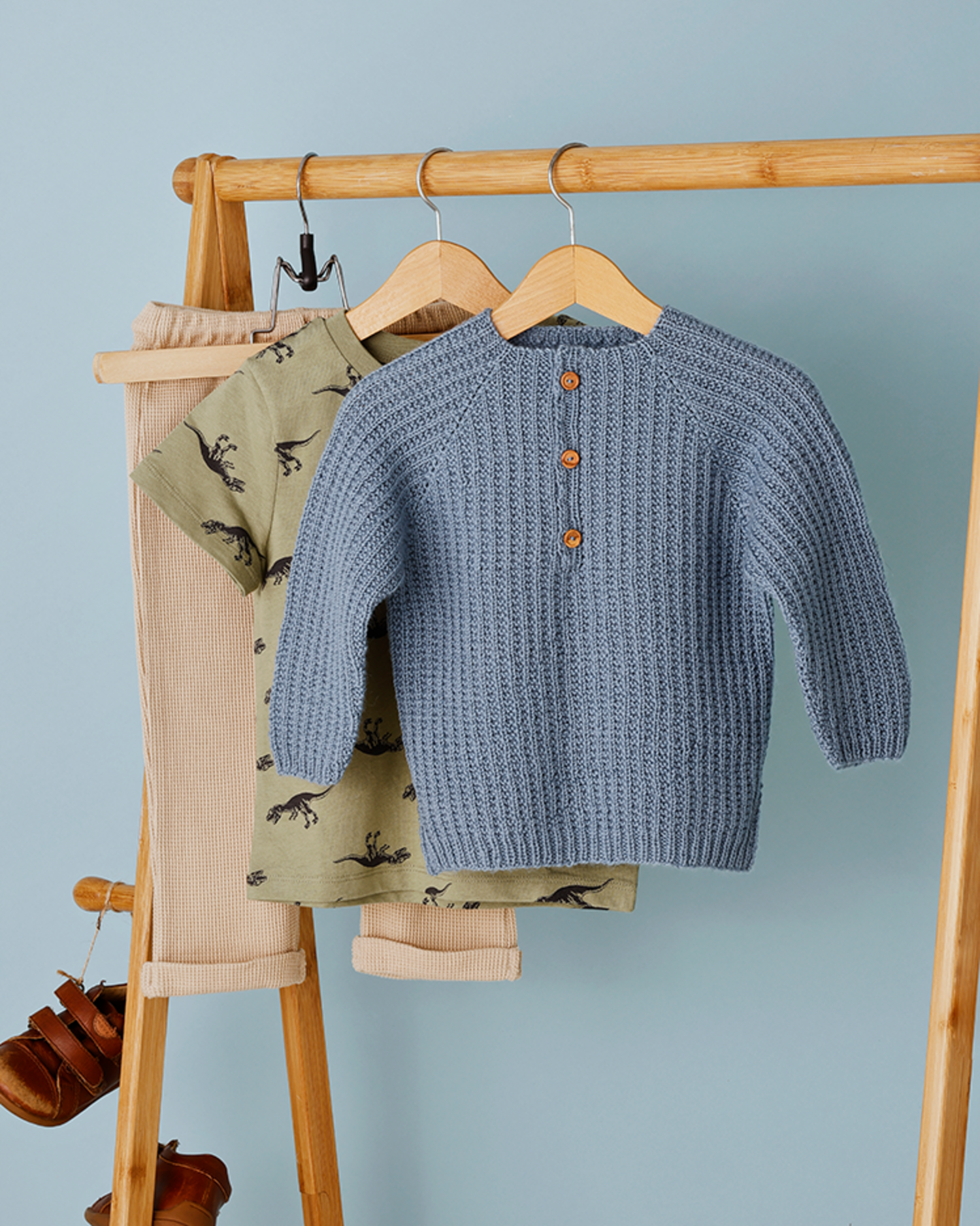 Farfars Børnetrøje Digital Opskrift - By Permin Baby  - 5702858928066