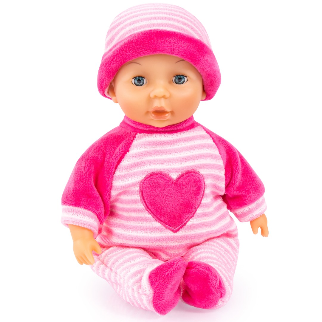 Pink Bayer Design Min Første Baby Dukke 28cm Stærk - Bayer Design Baby  - 4003336411799
