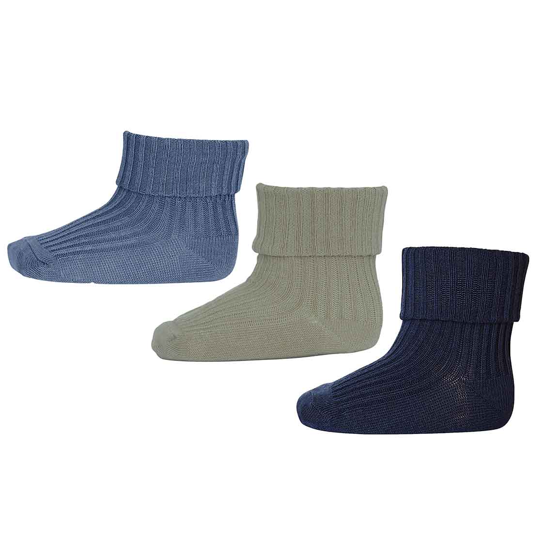 Blå Denmark Bomulds Babystrømper Pak - Mp Denmark Baby