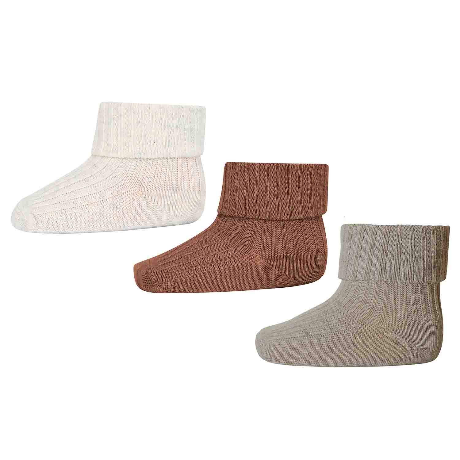 Brun Denmark Bomulds Babystrømper Pak - Mp Denmark Baby