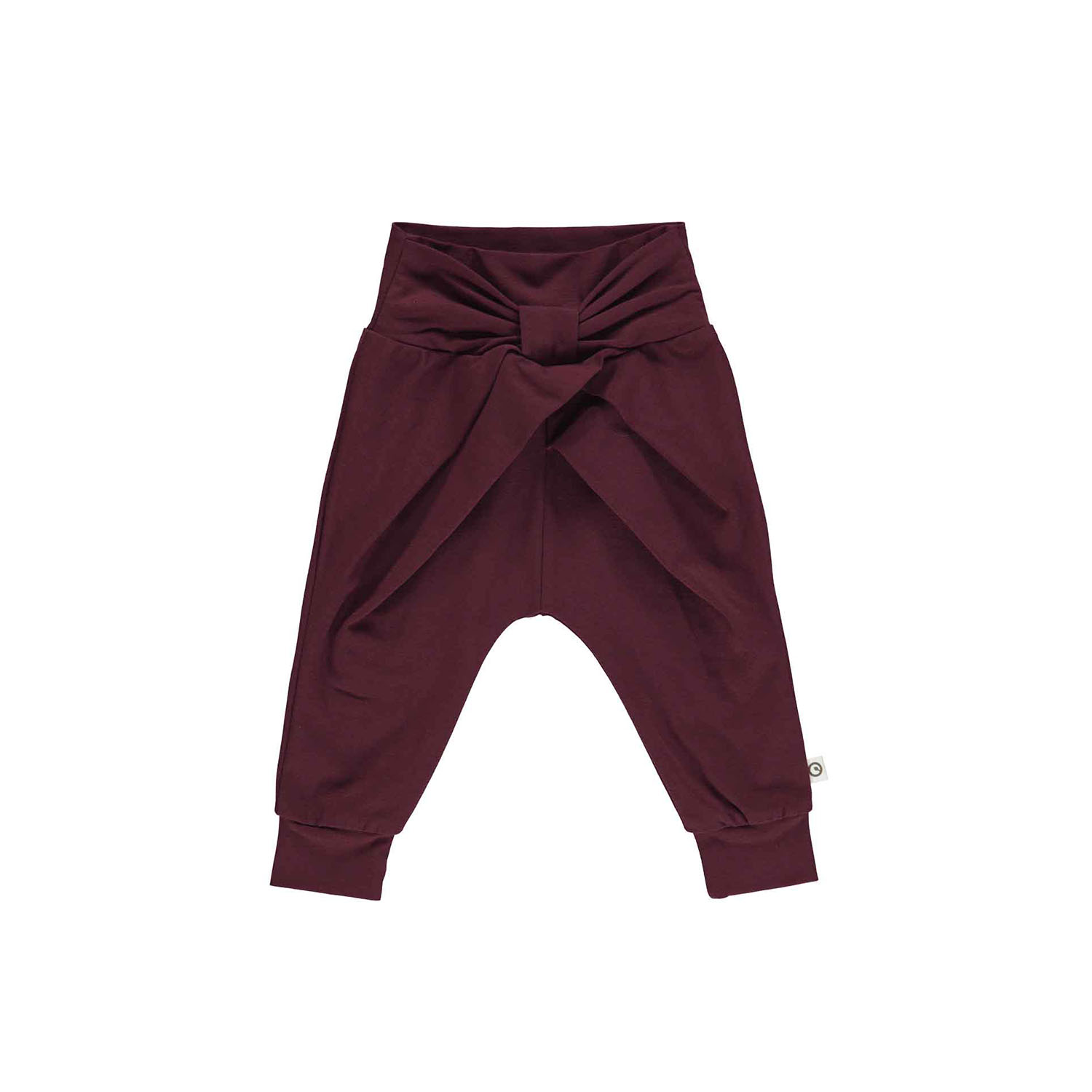 Bordeaux Msli Bukser Cozy Bow Fig - Müsli Baby