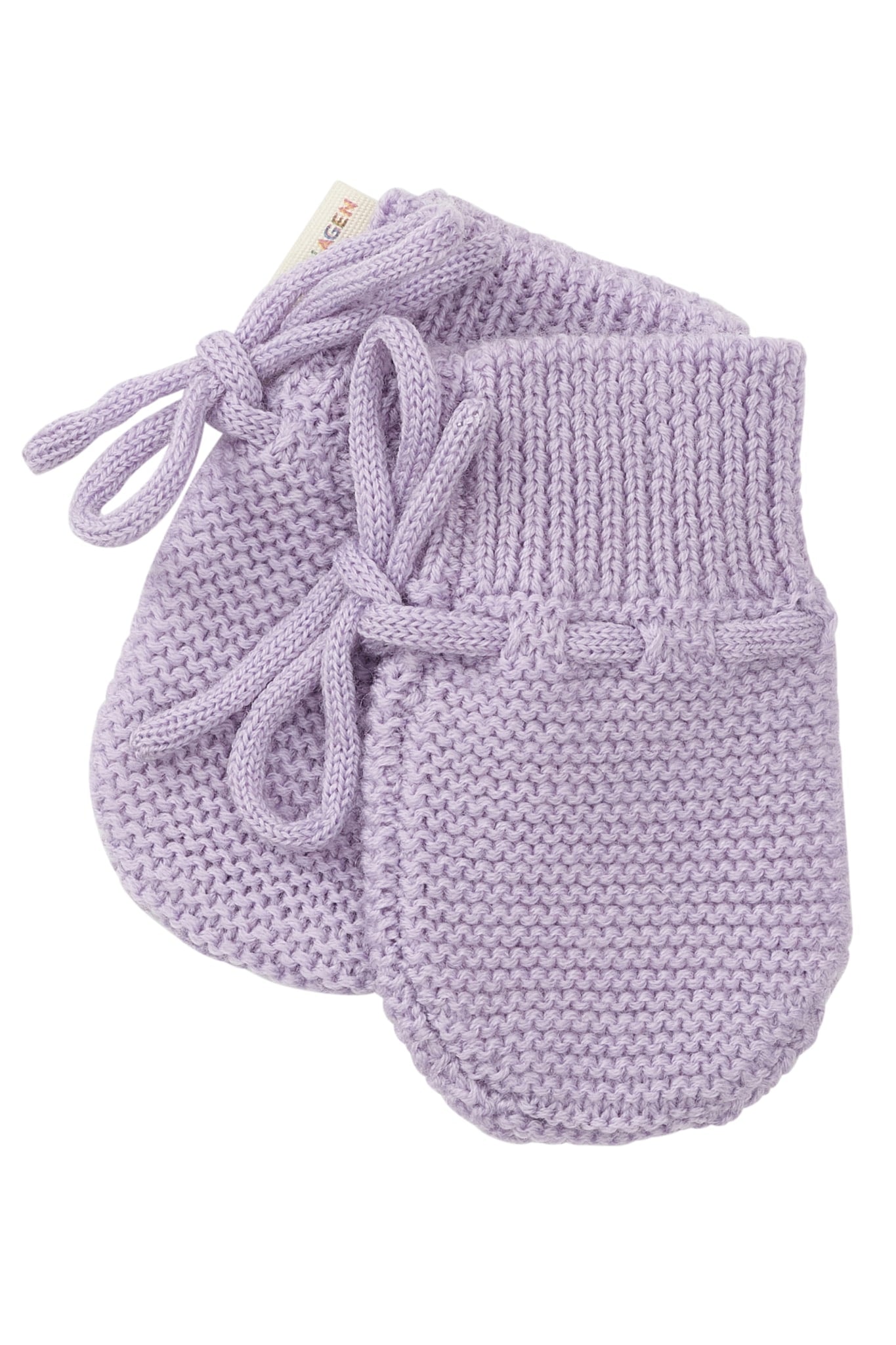 LAVENDER Strikket Baby Luffer Merinould 12m - Baby  - 5740013765309