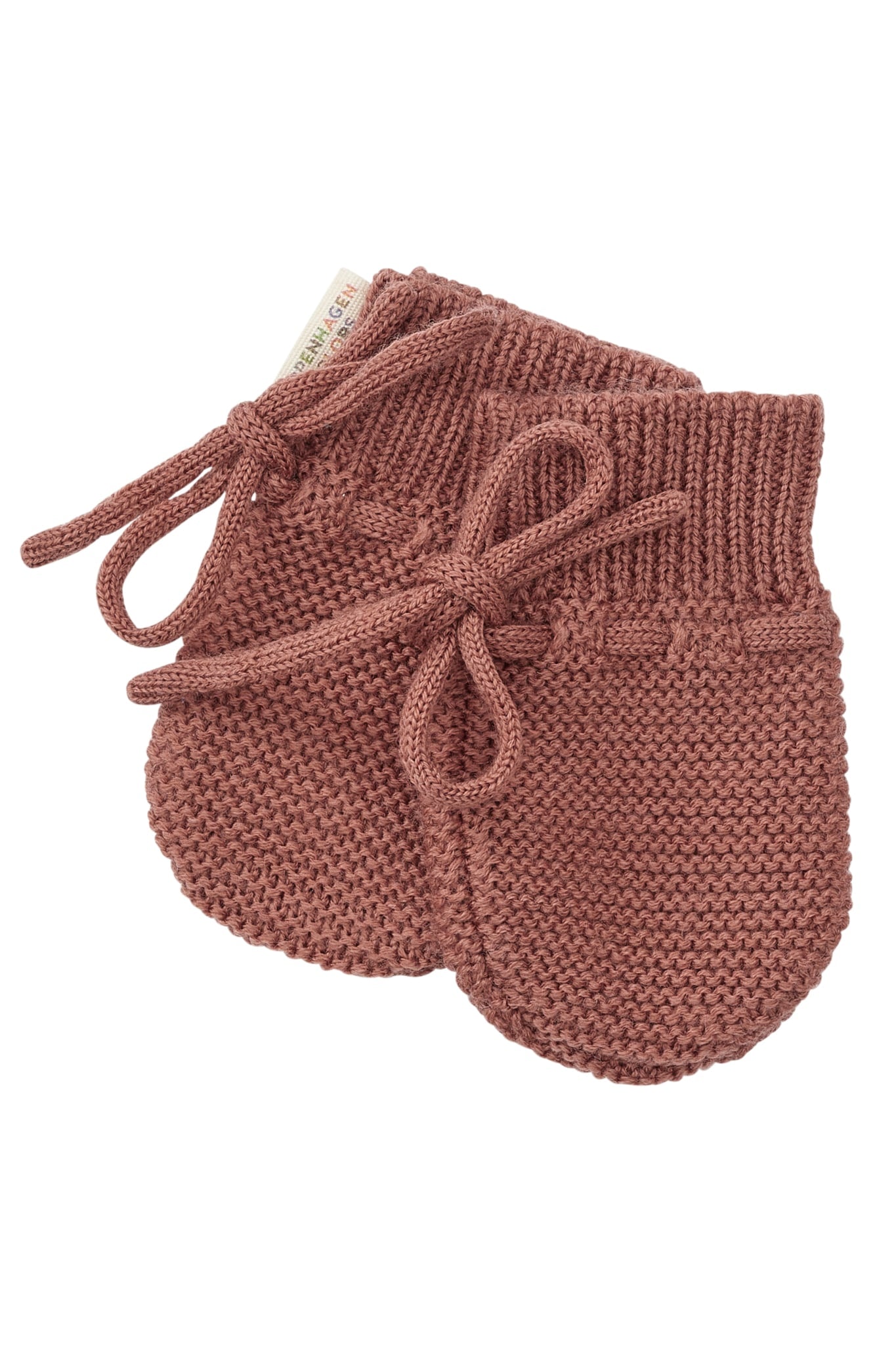 OLD RUSTY ROSE Strikket Baby Luffer Merinould 12m - Baby  - 5740013765231